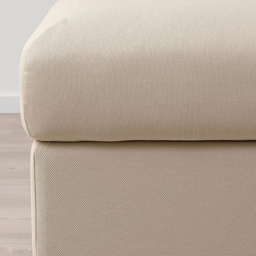 IKEA - VIMLE, pouffe with storage, hallarp beige