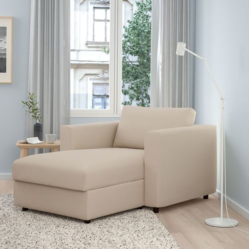 IKEA - VIMLE, chaise longue, hallarp beige