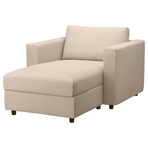 IKEA - VIMLE, chaise longue, hallarp beige