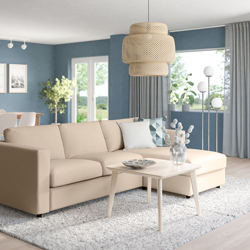 IKEA - VIMLE, 2-seat sofa and chaise longue, hallarp beige