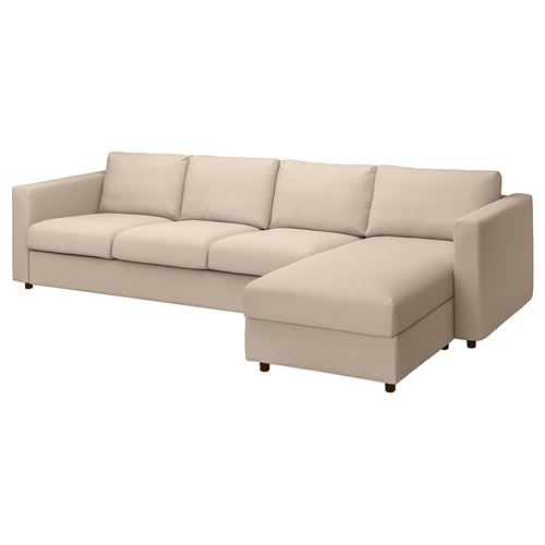 IKEA - VIMLE, 3-seat sofa and chaise longue, hallarp beige