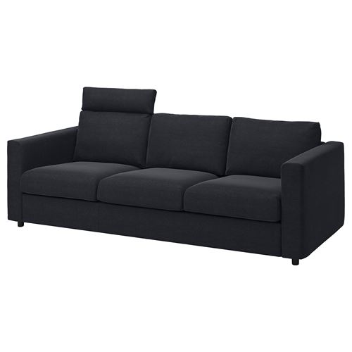 IKEA - VIMLE, 3-seat sofa, saxemara blue/black