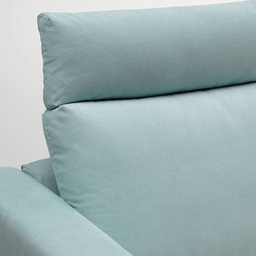 IKEA - VIMLE, 2-seat sofa and chaise longue, saxemara light blue