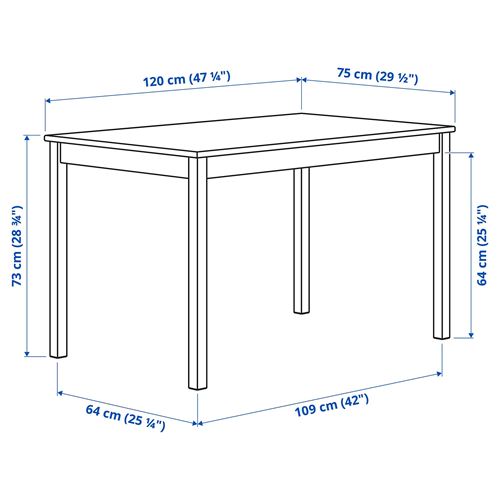 IKEA - INGO/IVAR, kitchen table set, pine, 4 chairs