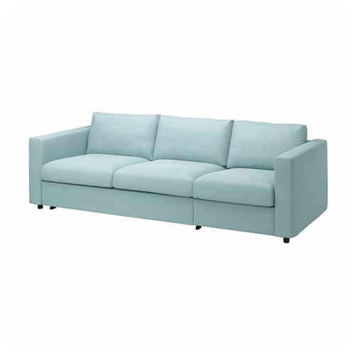 IKEA - VIMLE, 3-seat sofa-bed, saxemara light blue