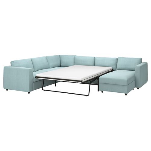 4-seat corner sofa bed and chaise longue