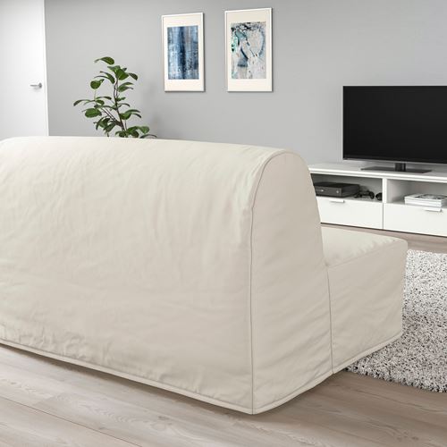 IKEA - LYCKSELE MURBO, 2-seat sofa-bed, ransta natural