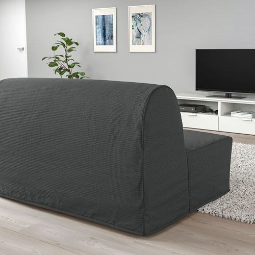 IKEA - LYCKSELE MURBO, 2-seat sofa-bed, vansbro dark grey