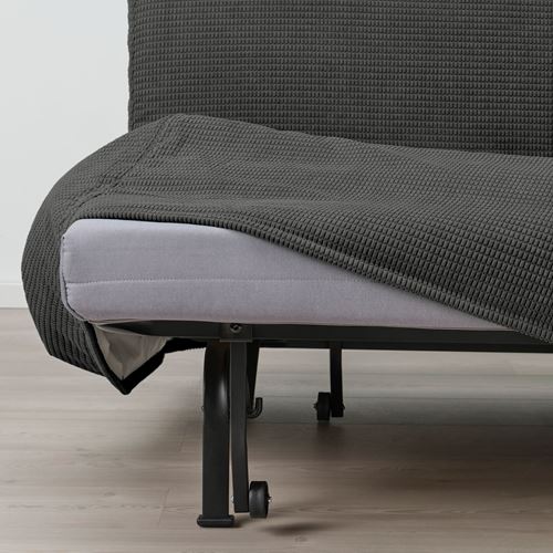 IKEA - LYCKSELE HAVET, 2-seat sofa-bed, vansbro dark grey