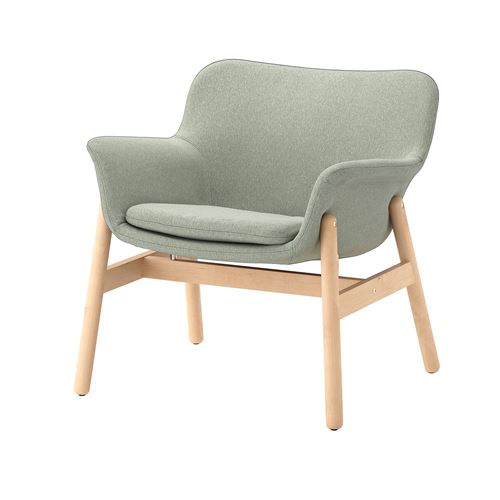 IKEA - VEDBO, wing chair, Gunnared light green