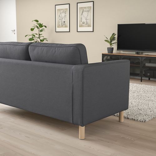 IKEA - PARUP, 4'lü köşe kanepe, vissle gri