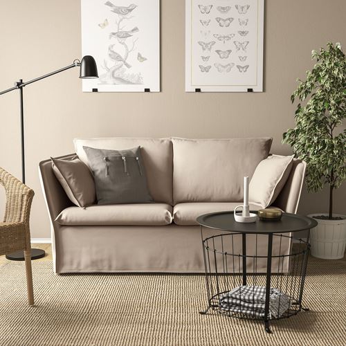 IKEA - BACKSALEN, 2-seat sofa, katorp naturel