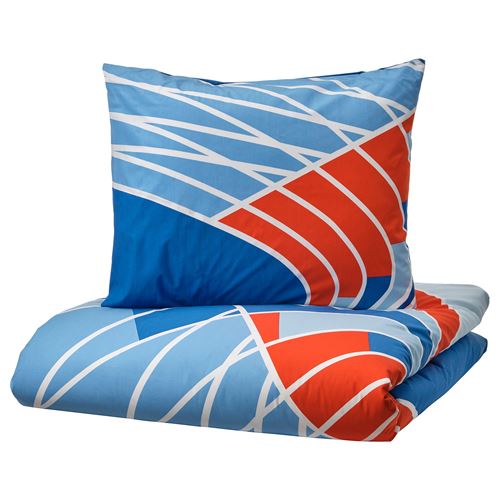 IKEA - SPORTSLIG, kids' bedding set, blue, 150x200/50x60 cm