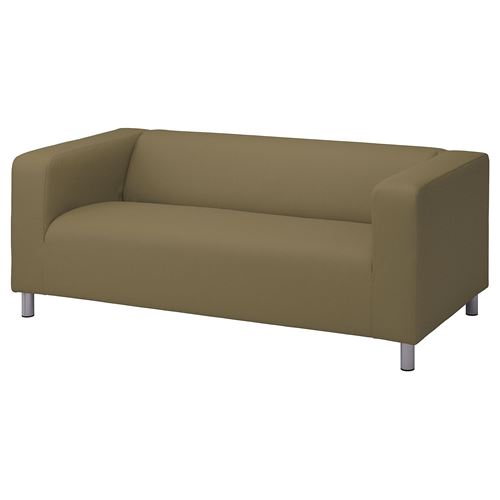 IKEA - KLIPPAN, 2-seat sofa, vissle yellow/green