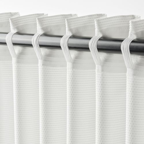 IKEA - GUNNLAUG, sound absorbing curtain, white, 145x300 cm