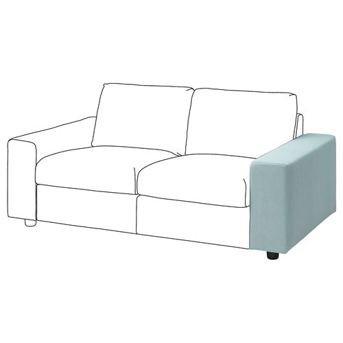 IKEA - VIMLE, sofa armrest cover, saxemara light blue