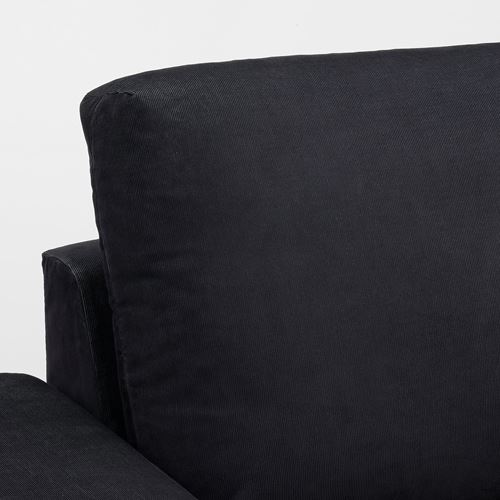 IKEA - VIMLE, chaise longue, saxemara blue/black