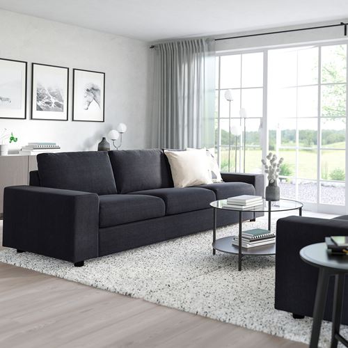 IKEA - VIMLE, 3-seat sofa, saxemara blue/black