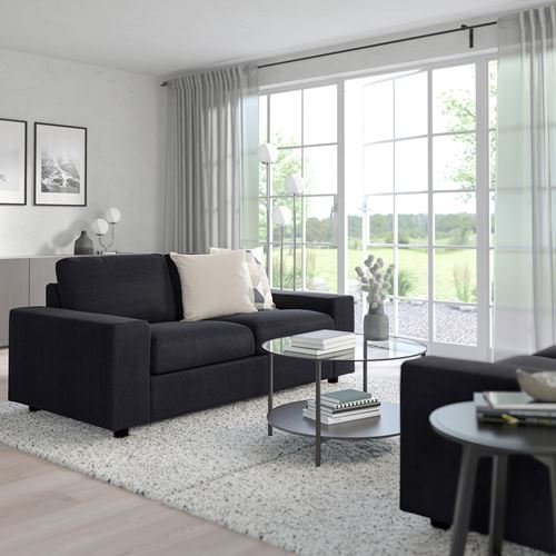 IKEA - VIMLE, 2-seat sofa, saxemara blue/black