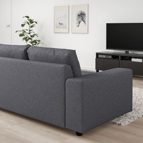 IKEA - VIMLE, 5-seat corner sofa, Gunnared medium grey