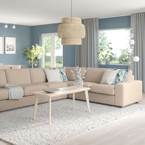 IKEA - VIMLE, 5-seat corner sofa, hallarp beige