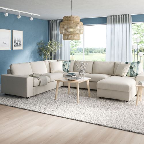 IKEA - VIMLE, 4-seat corner sofa and chaise longue, Gunnared beige