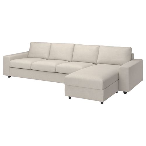 IKEA - VIMLE, 3-seat sofa and chaise longue, Gunnared beige