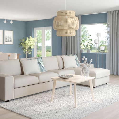 IKEA - VIMLE, 3-seat sofa and chaise longue, Gunnared beige