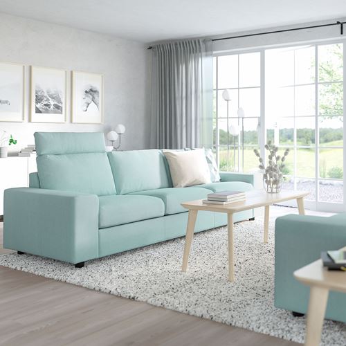 IKEA - VIMLE, 3-seat sofa, saxemara light blue