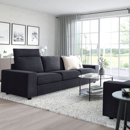 IKEA - VIMLE, 3-seat sofa, saxemara blue/black