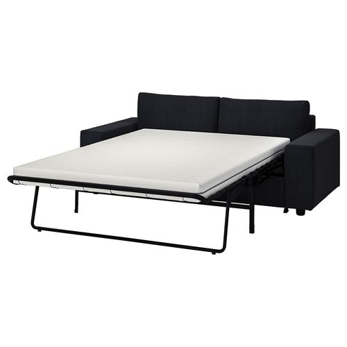 IKEA - VIMLE, 2-seat sofa-bed, saxemara blue/black