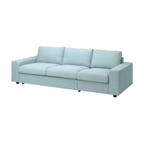 IKEA - VIMLE, 3-seat sofa-bed, saxemara light blue