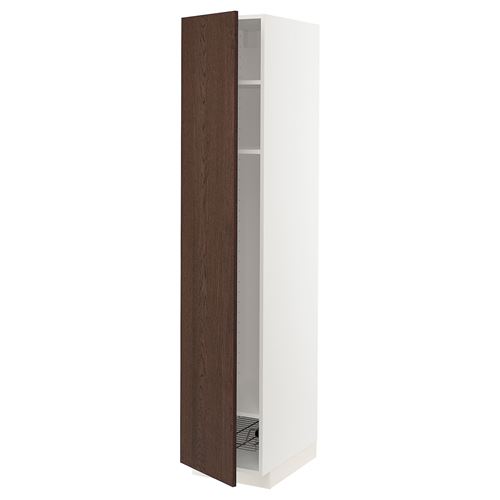 IKEA - METOD, kitchen high cabinet, SINARP brown, 40x60x200 cm