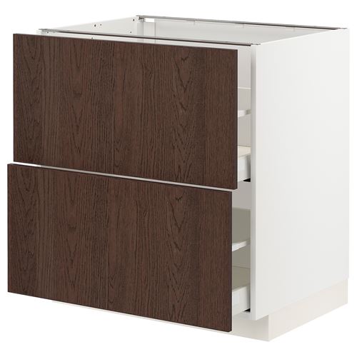 with 2 drawers and 2 drawer fronts