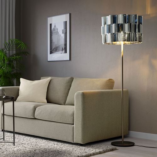 IKEA - ALVSTARR, lamp shade, chrome effect