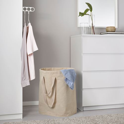 IKEA - PURRPINGLA, washing bag, beige, 100 l