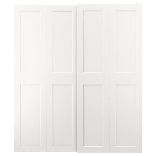 IKEA - GRIMO, pair of sliding doors, white, 200x236 cm