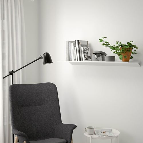 IKEA - TROXHULT, wall shelf, white, 110x32 cm