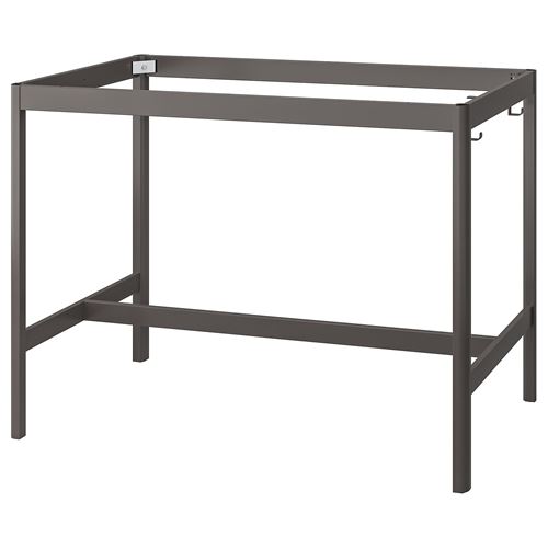 IKEA - IDASEN, underframe for table top, dark grey, 139x69x102 cm