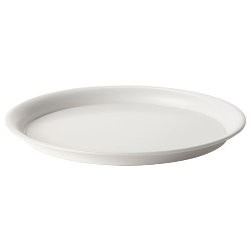 IKEA - BIKARBONAT, saucer, white, 29 cm