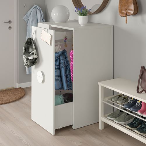 IKEA - SMASTAD, children's wardrobe, white, 80x57x108 cm