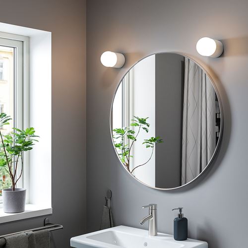 IKEA - LINDBYN, bathroom mirrors, aluminium, 80 cm