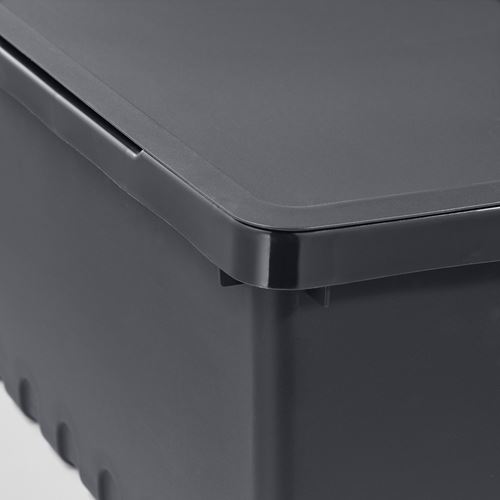 IKEA - UPPSNOFSAD, box with lid, black, 35x25x14 cm/9 l