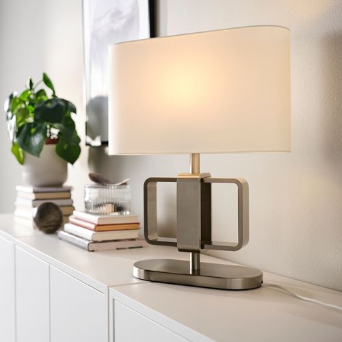 IKEA - UPPVIND, lampshade, nickel-plated white