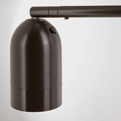 IKEA - HEKTOGRAM, yer lambası, siyah-beyaz