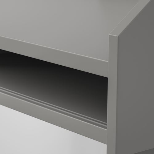 IKEA - HAUGA, desk, grey, 100x84 cm