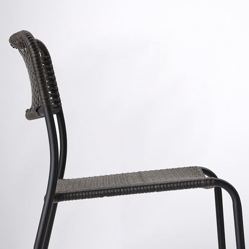 IKEA - VIHOLMEN, sandalye, koyu gri