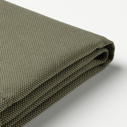 IKEA - FRÖSÖN, outdoor cover for back cushion, dark beige-green, 62x44 cm