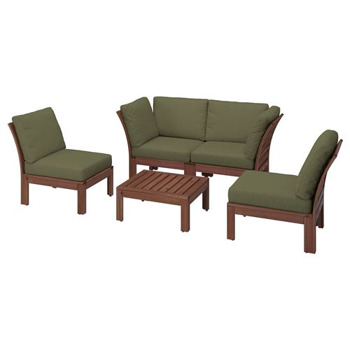 IKEA - APPLARÖ, garden conversation set, brown