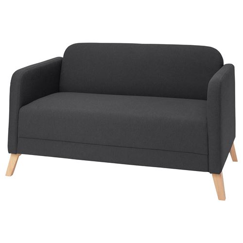 IKEA - LINANAS, 2-seat sofa, vissle dark grey